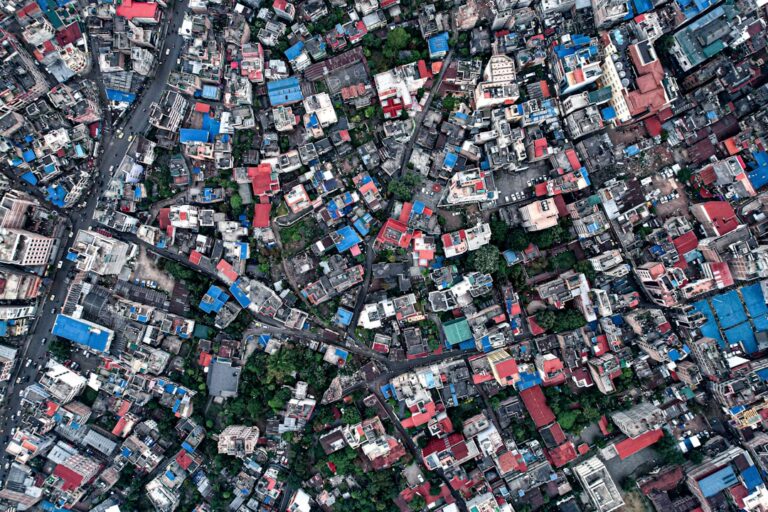 a city with many buildings