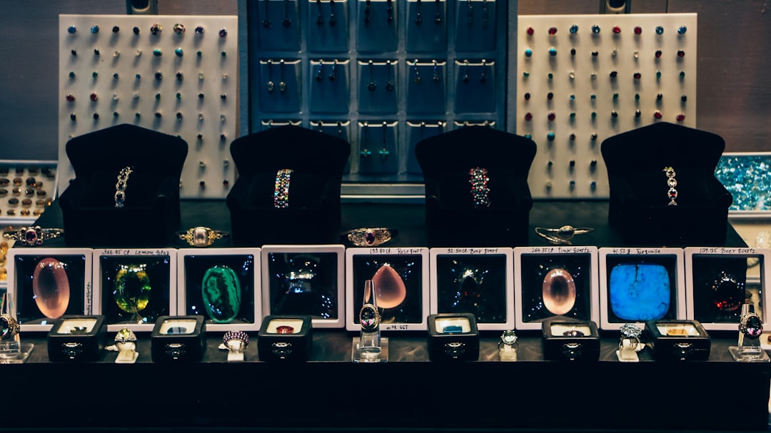 a shelf with various objects on it